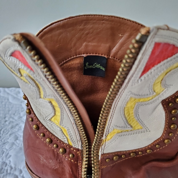 NICE ** SAM EDELMAN Women's Ankle, Cowboy/Cowgirl 👢  Boots - Picture 4 of 11